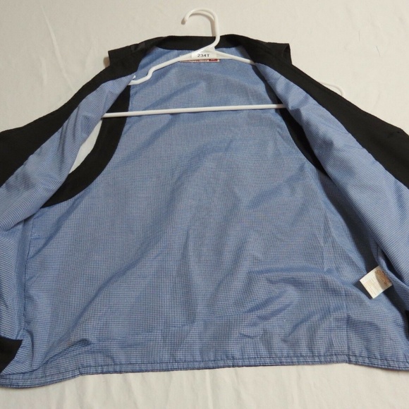 Sz S Black Solid Sovereign Code Mens Polyester #234T Suit Vest - Picture 7 of 8